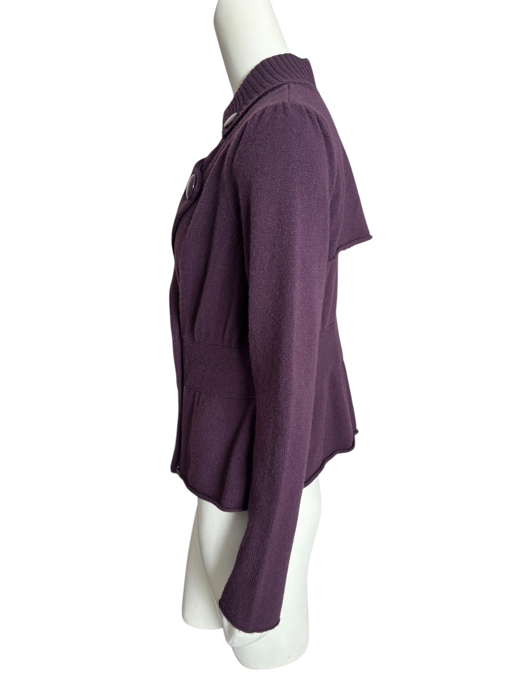 Deep Purple Women's Blazer Sweater Vintage Vibe Size M