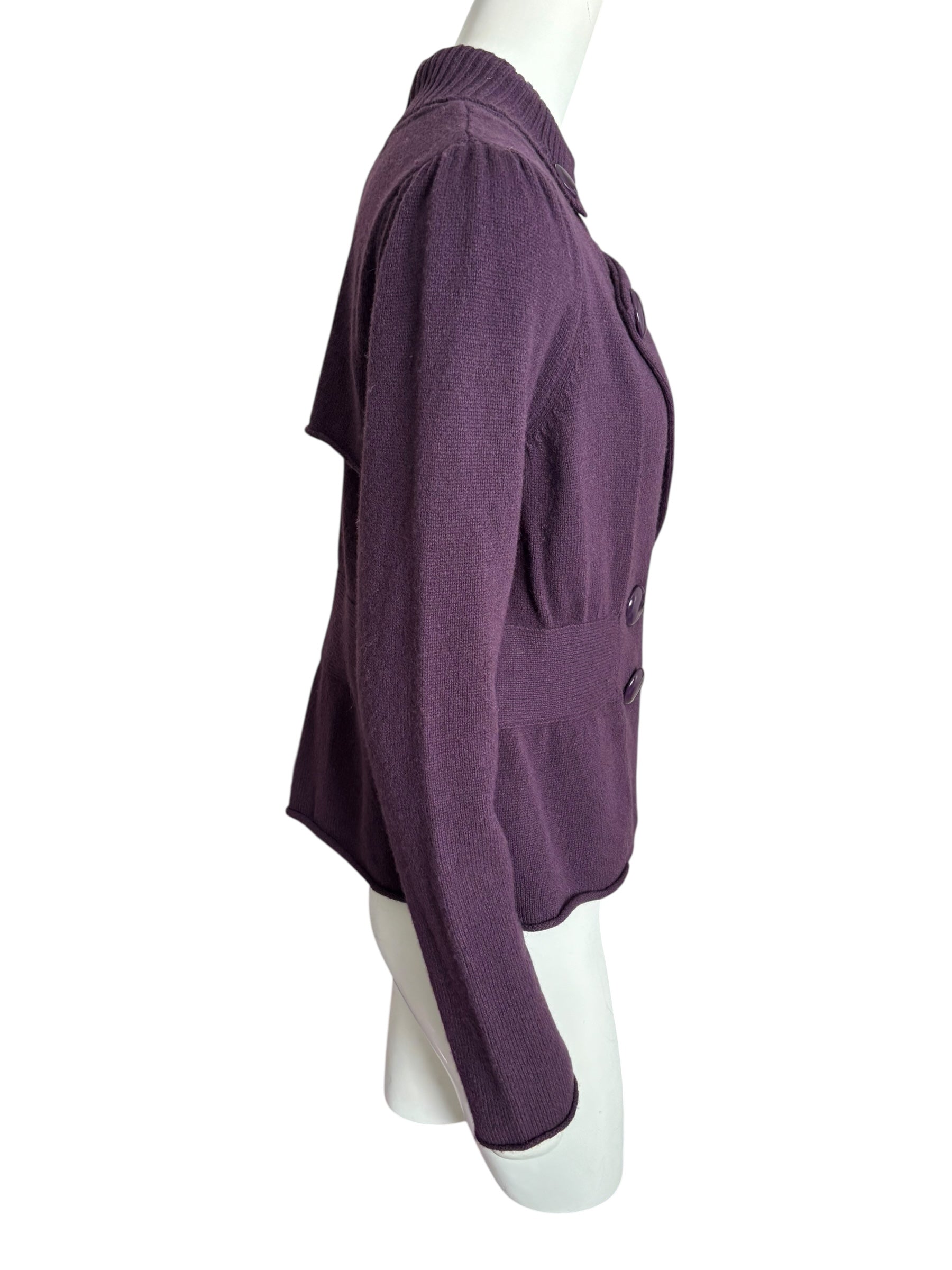 Deep Purple Women's Blazer Sweater Vintage Vibe Size M