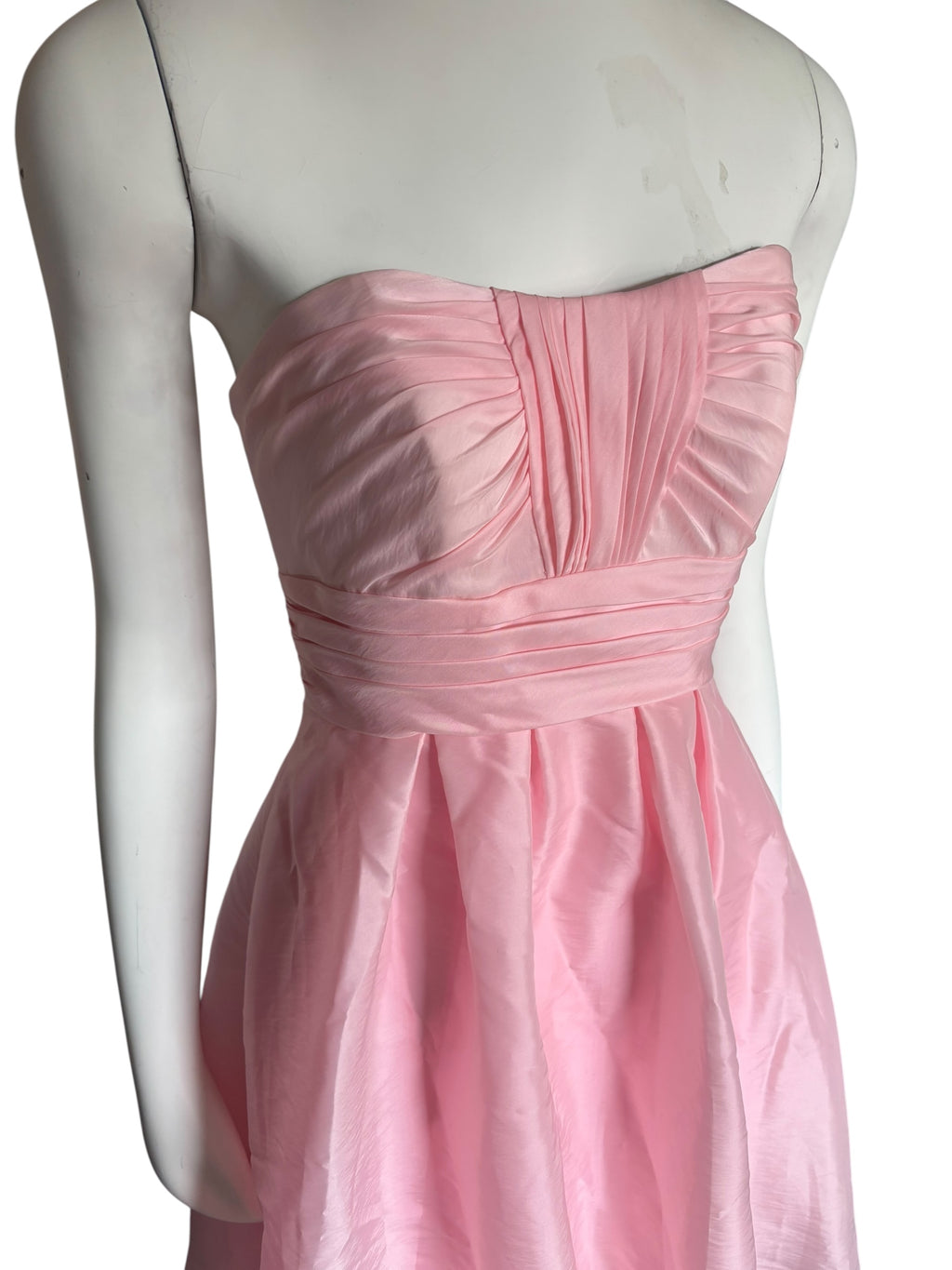 Pink Strapless Y2K Dress Party Cocktail Formal Occasion Fit and Flare Size S