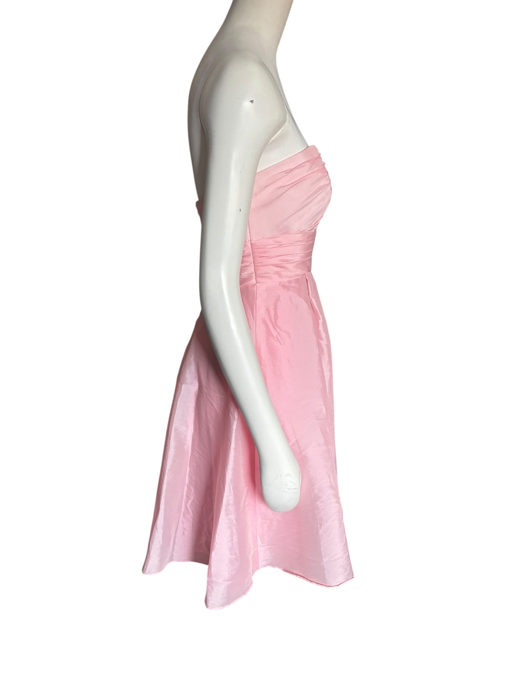 Pink Strapless Y2K Dress Party Cocktail Formal Occasion Fit and Flare Size S