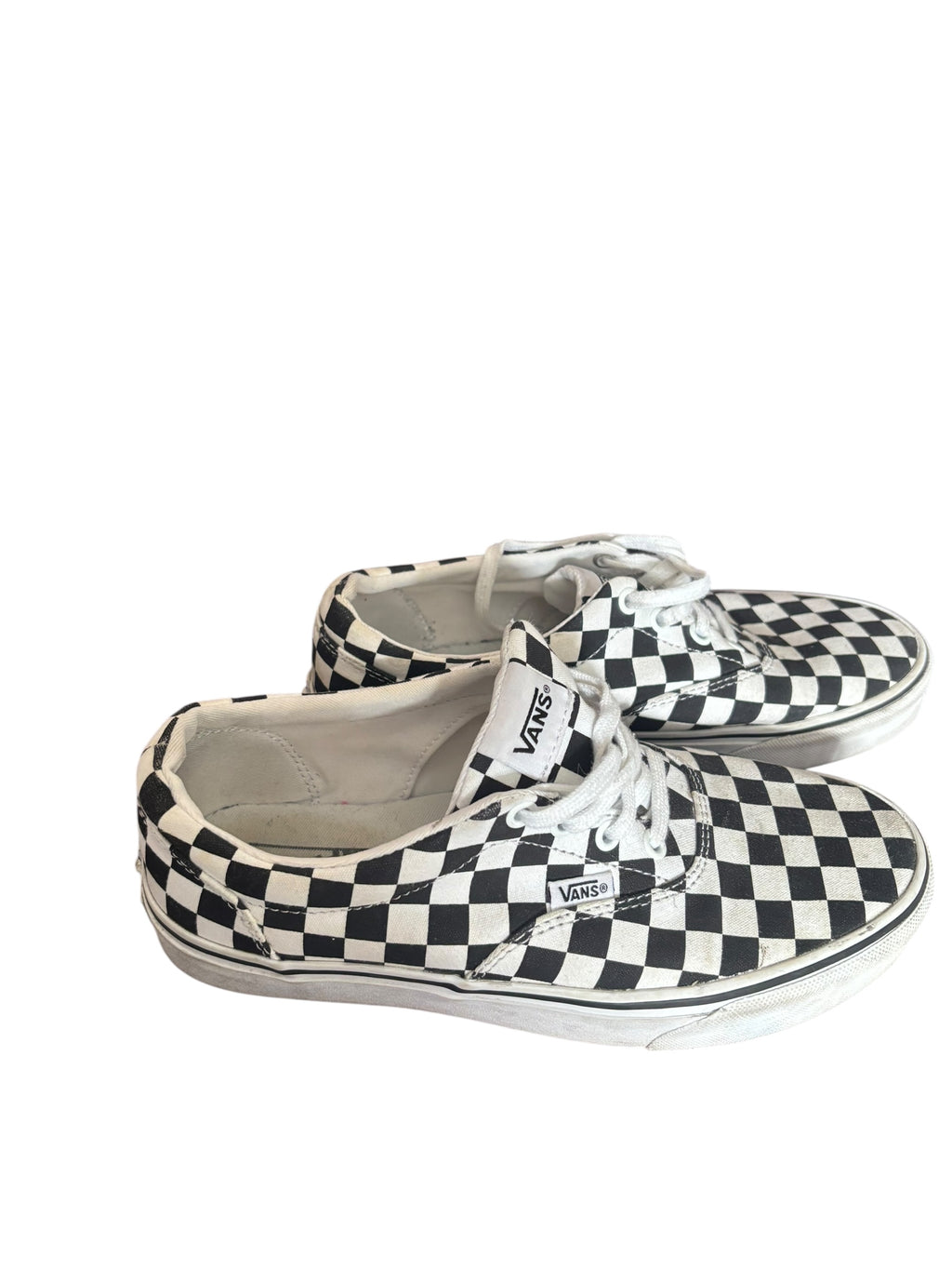 Vans Era Checkerboard Black White Canvas Low Top Skate Sneakers Shoes 8.5 (W)