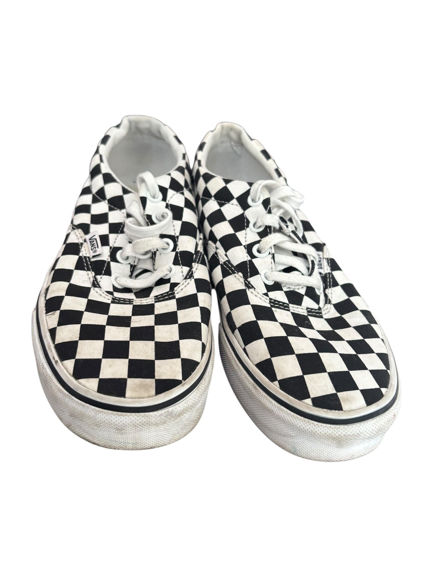 Vans Era Checkerboard Black White Canvas Low Top Skate Sneakers Shoes 8.5 (W)