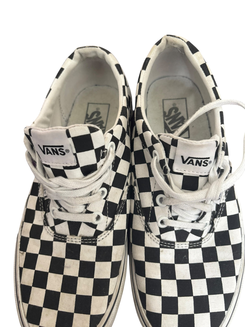 Vans Era Checkerboard Black White Canvas Low Top Skate Sneakers Shoes 8.5 (W)