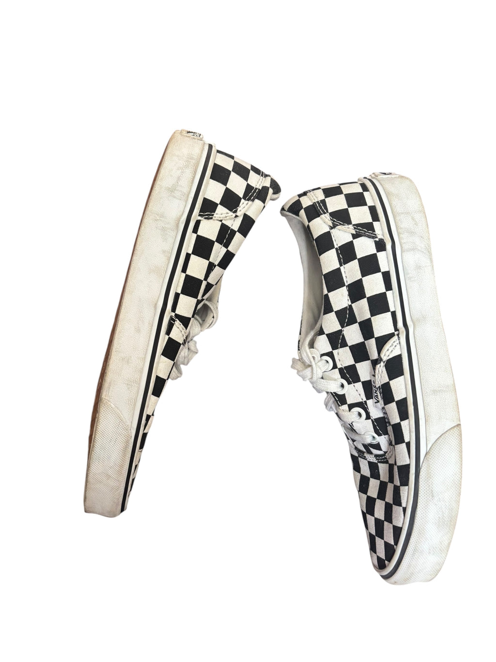 Vans Era Checkerboard Black White Canvas Low Top Skate Sneakers Shoes 8.5 (W)