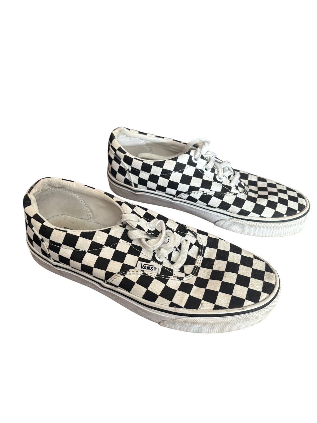Vans Era Checkerboard Black White Canvas Low Top Skate Sneakers Shoes 8.5 (W)