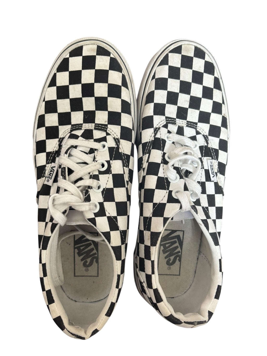 Vans Era Checkerboard Black White Canvas Low Top Skate Sneakers Shoes 8.5 (W)