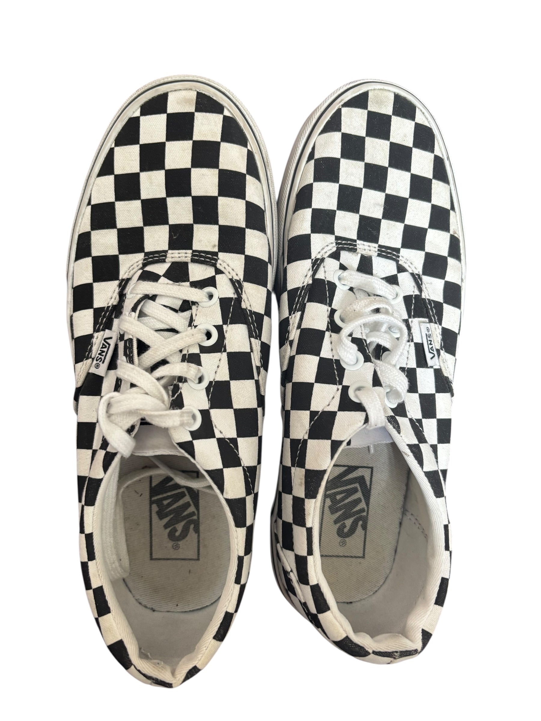 Vans Era Checkerboard Black White Canvas Low Top Skate Sneakers Shoes 8.5 (W)