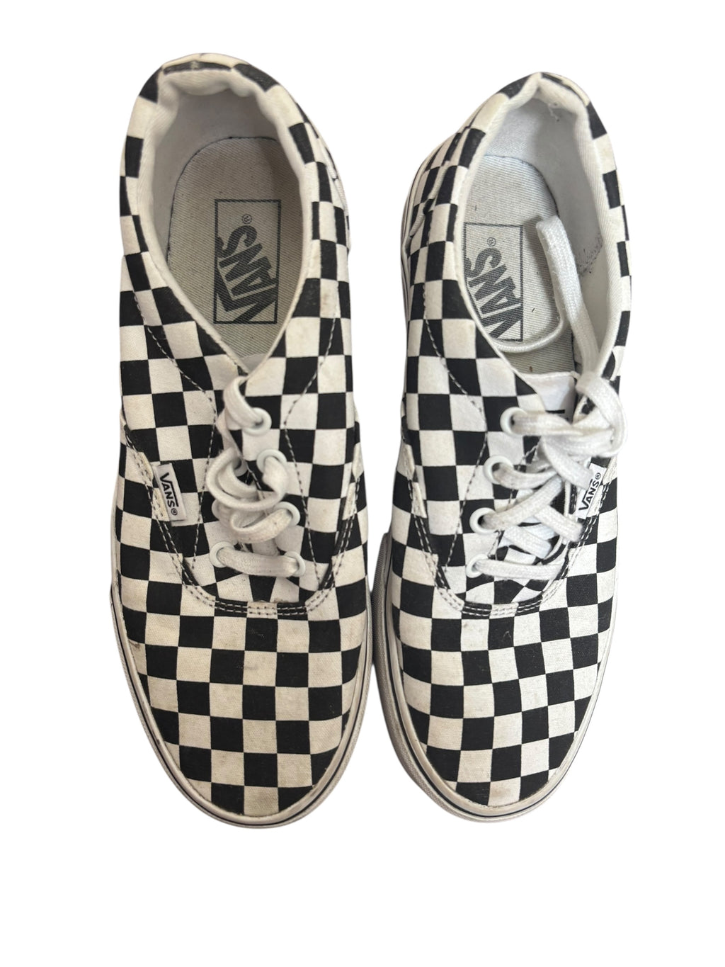 Vans Era Checkerboard Black White Canvas Low Top Skate Sneakers Shoes 8.5 (W)