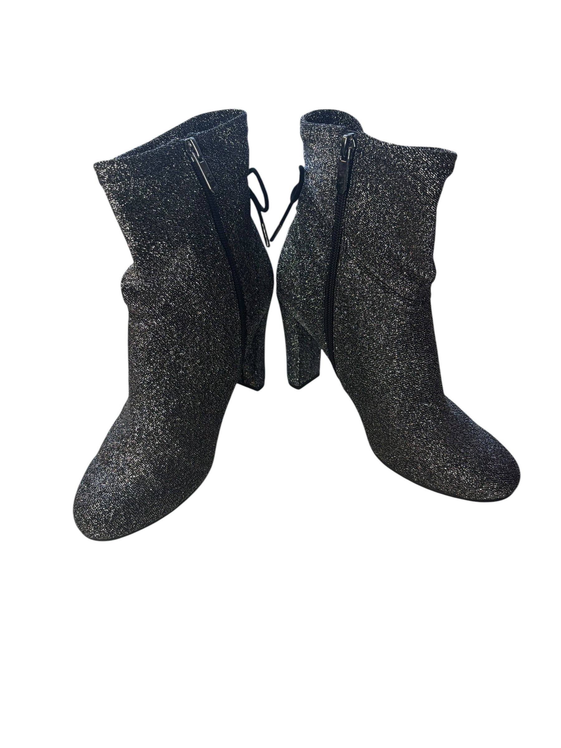 Sparkle Circus Glitter Ankle Boots 4" Heels Size 6