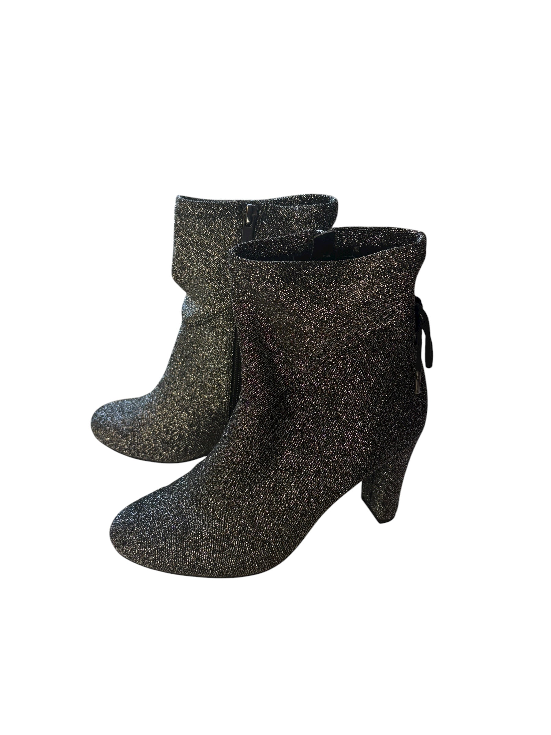 Sparkle Circus Glitter Ankle Boots 4" Heels Size 6