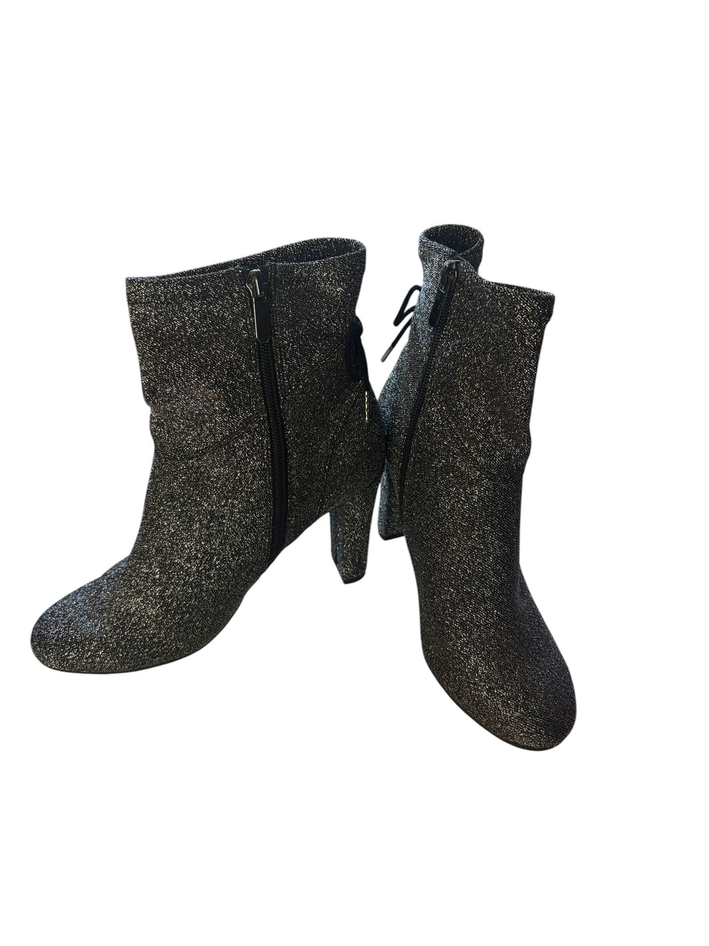 Sparkle Circus Glitter Ankle Boots 4" Heels Size 6