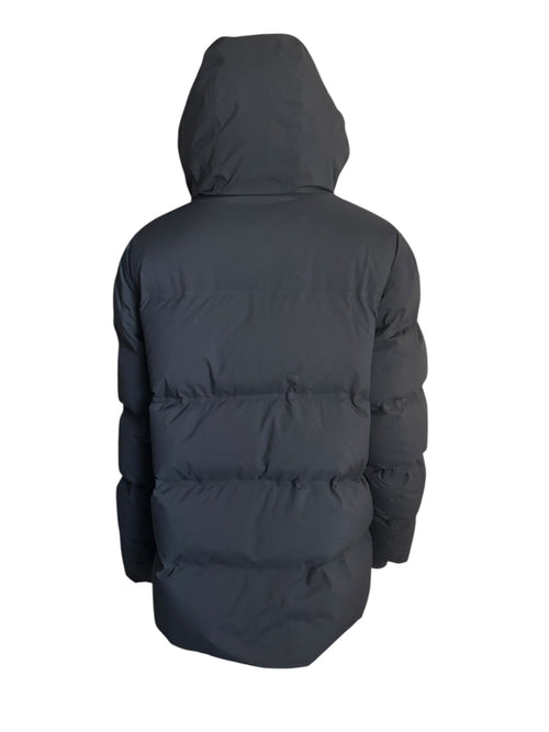 Aritzia THE SUPER PUFF Black Puffer Hooded Jacket Down Fill Parka Size Large