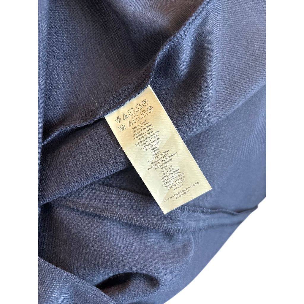 Michael Kors Navy Blue Studded Sheath Dress Gold Zipper XL