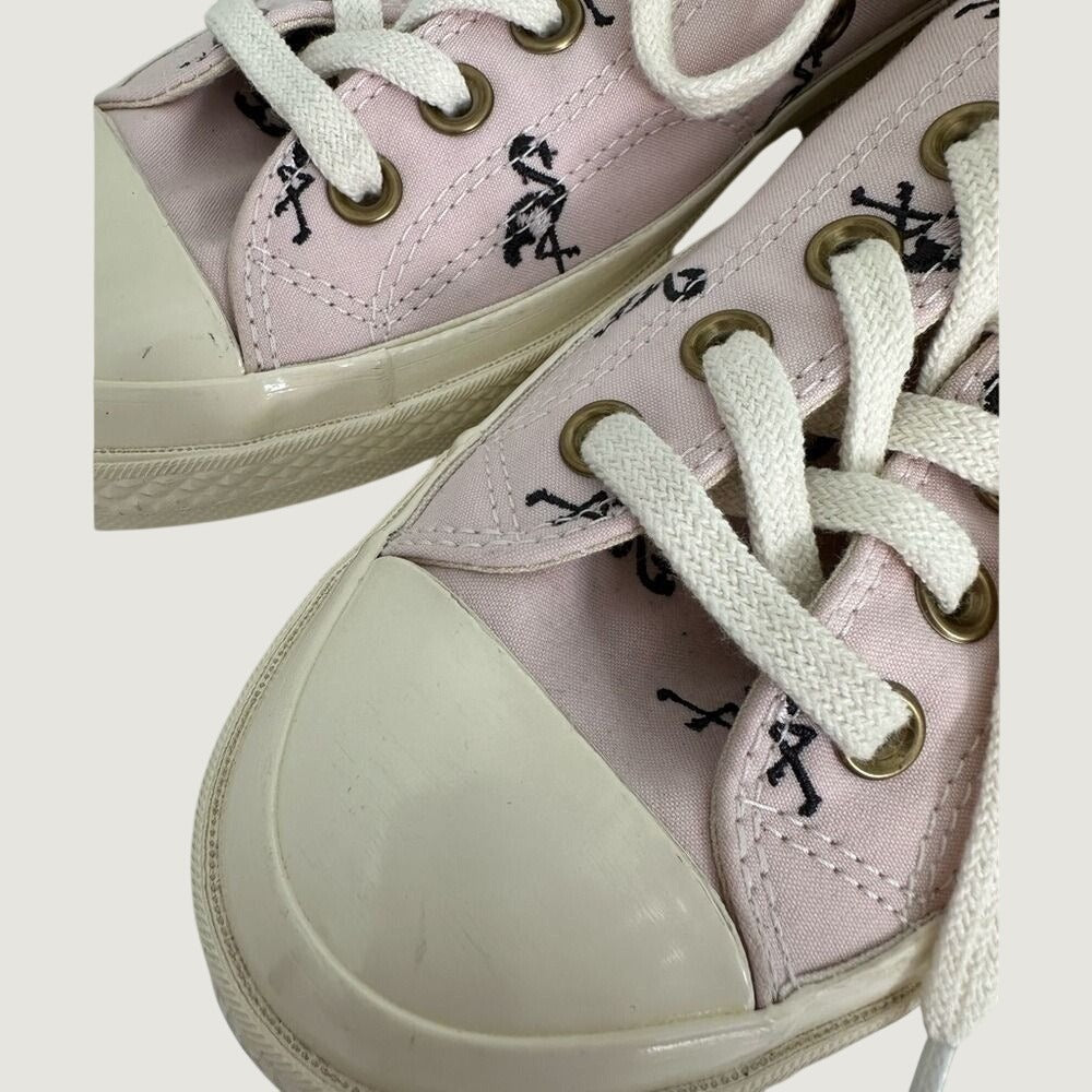 Converse Chuck 70 Ox Pink Flamingo Embroidered Low Top Sneakers Mens 9 160501C