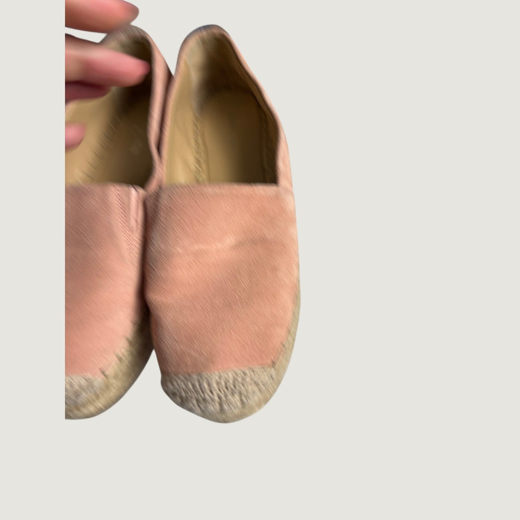 Michael Kors Kendrick Blush Pink Suede Platform Espadrille Size 9.5