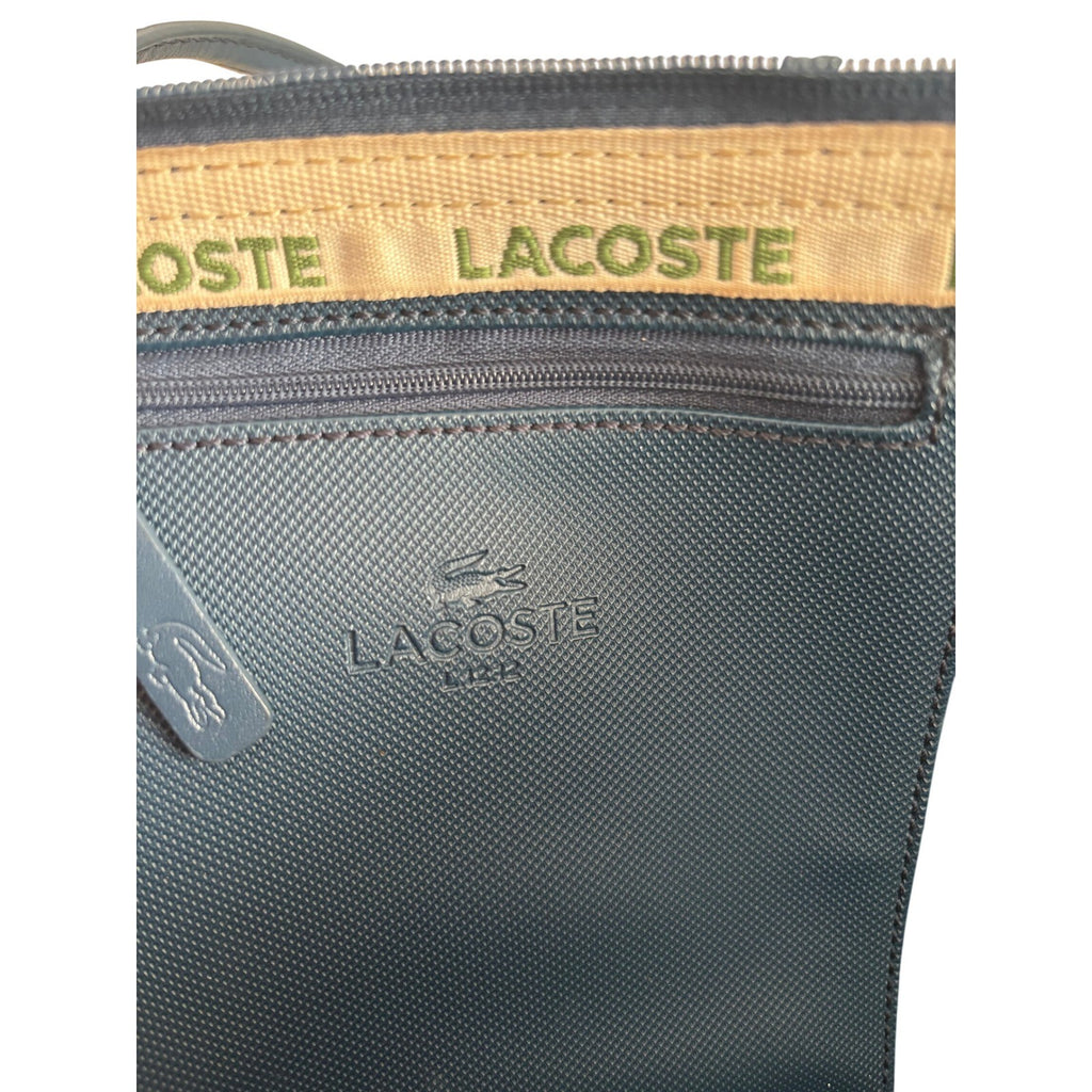 Lacoste L.12.12 Concept Large Zip Tote Bag Navy Blue Pique PVC NF1888PO