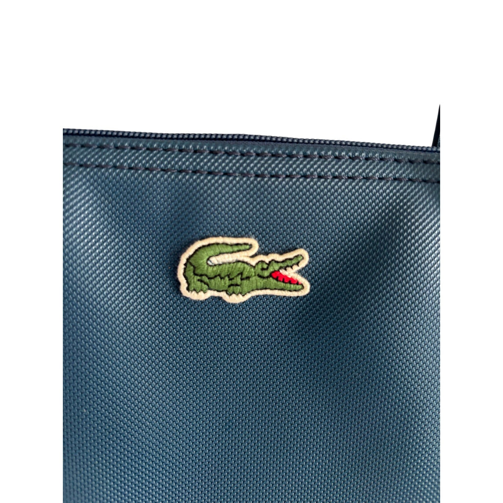Lacoste L.12.12 Concept Large Zip Tote Bag Navy Blue Pique PVC NF1888PO