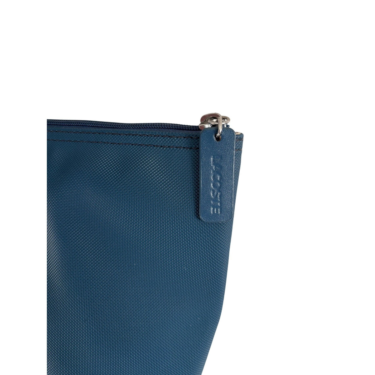 Lacoste L.12.12 Concept Large Zip Tote Bag Navy Blue Pique PVC NF1888PO