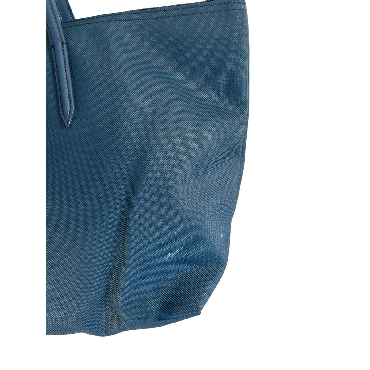 Lacoste L.12.12 Concept Large Zip Tote Bag Navy Blue Pique PVC NF1888PO