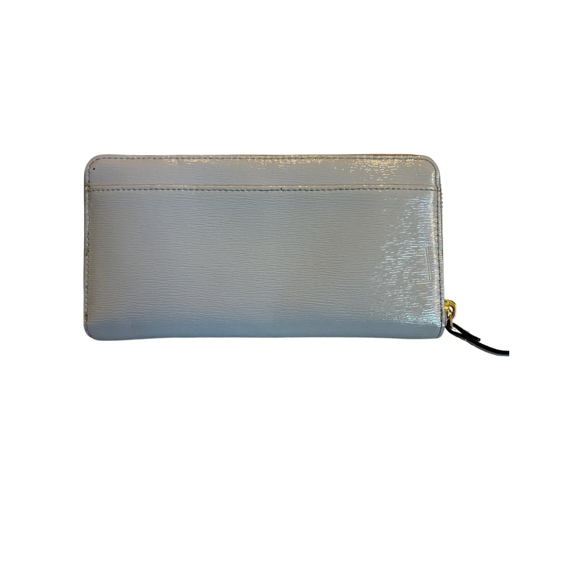 Kate Spade Neda Laurel Way Zip Around Wallet Grey Patent Leather WLRU2365