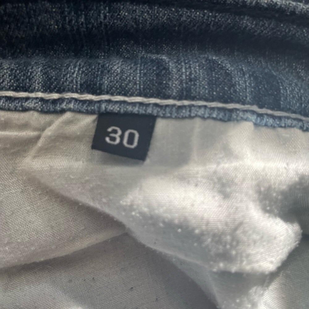 Victoria Beckham x Rock Republic Jeans Rhinestone Crown Embellished Bootcut Sz 30