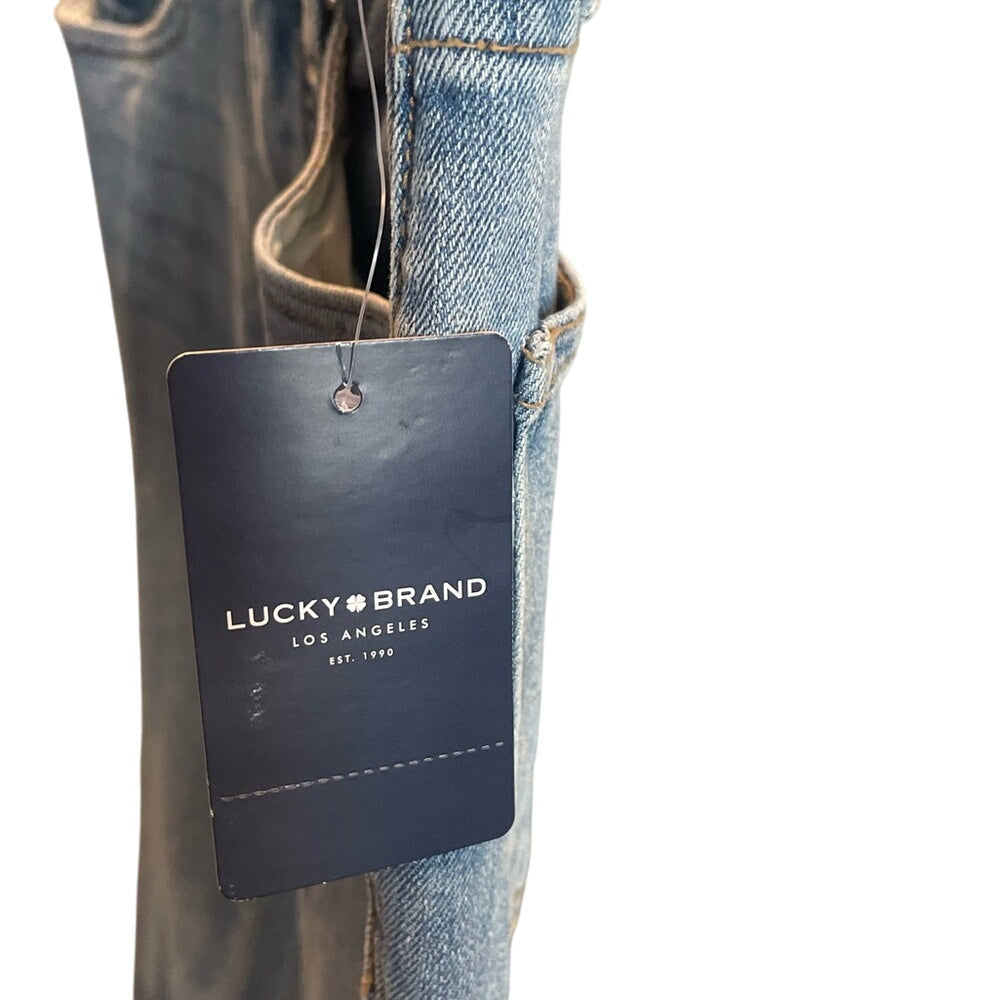 Lucky Brand Ava Mid Rise Bootcut Jeans Distressed Light Wash Size 4 27