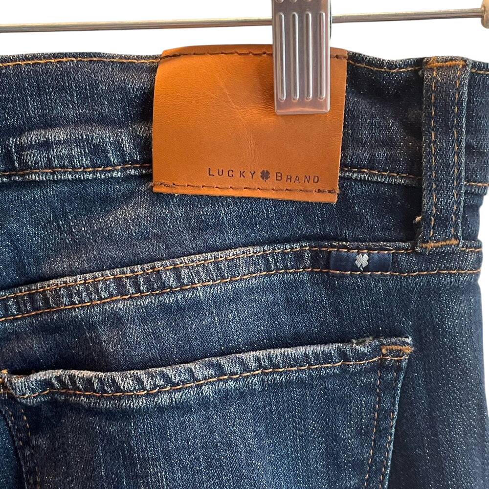 Lucky Brand Women Straight Leg Dark Wash Denim Jeans Size W28 Size 6