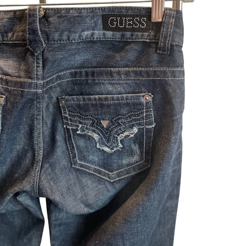 GUESS Jeans Dark Wash Bootcut Stretch Denim Pants Size 29
