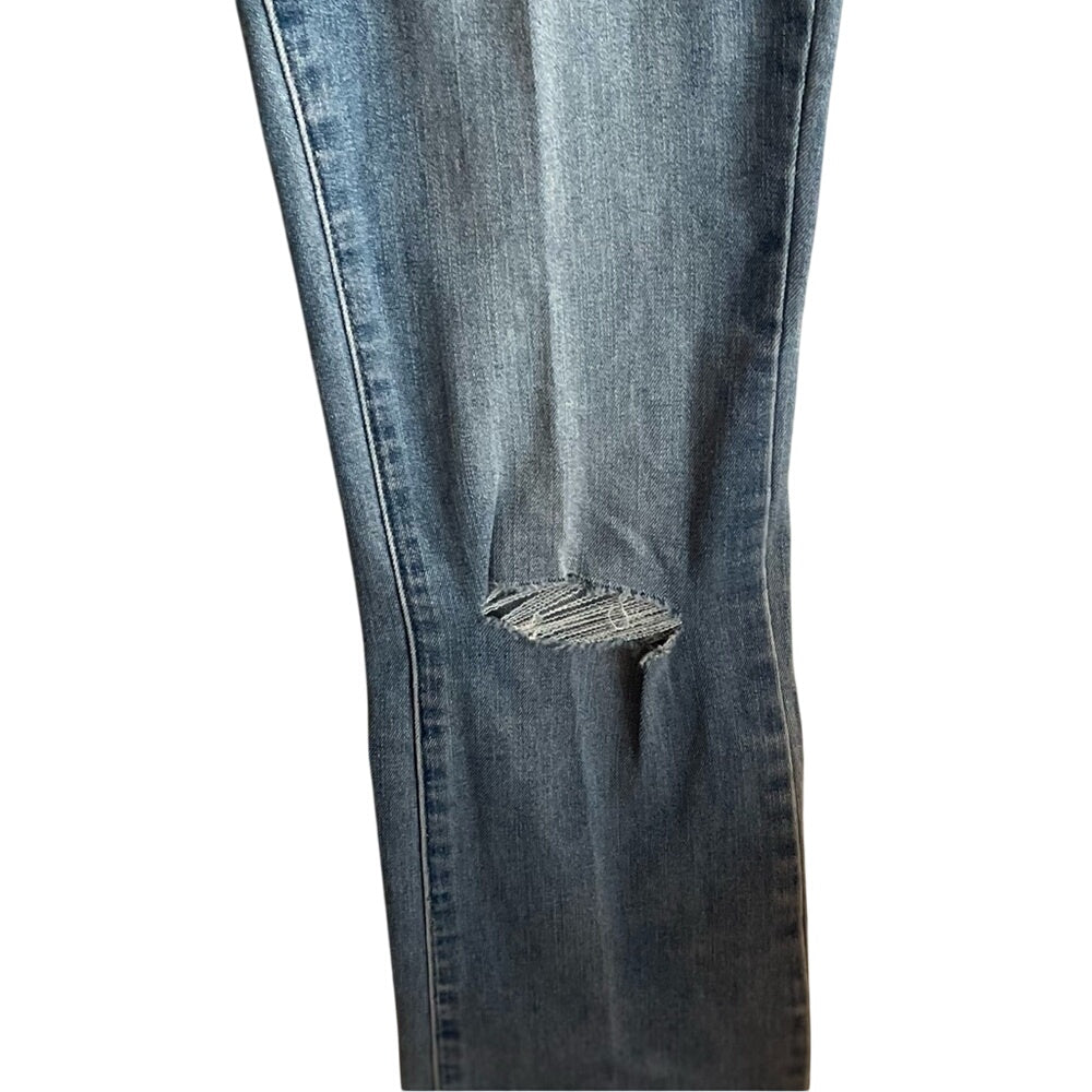 Lucky Brand Ava Mid Rise Bootcut Jeans Distressed Light Wash Size 4 27