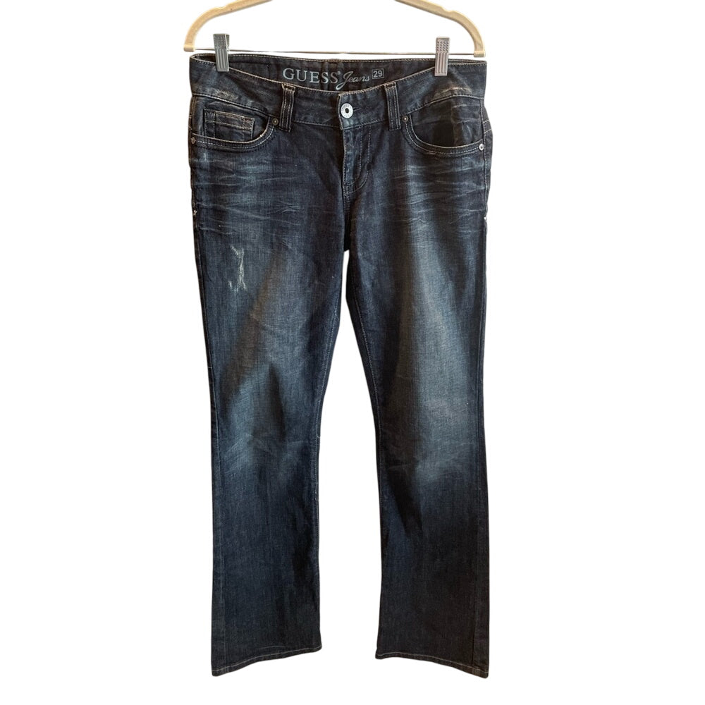 GUESS Jeans Dark Wash Bootcut Stretch Denim Pants Size 29
