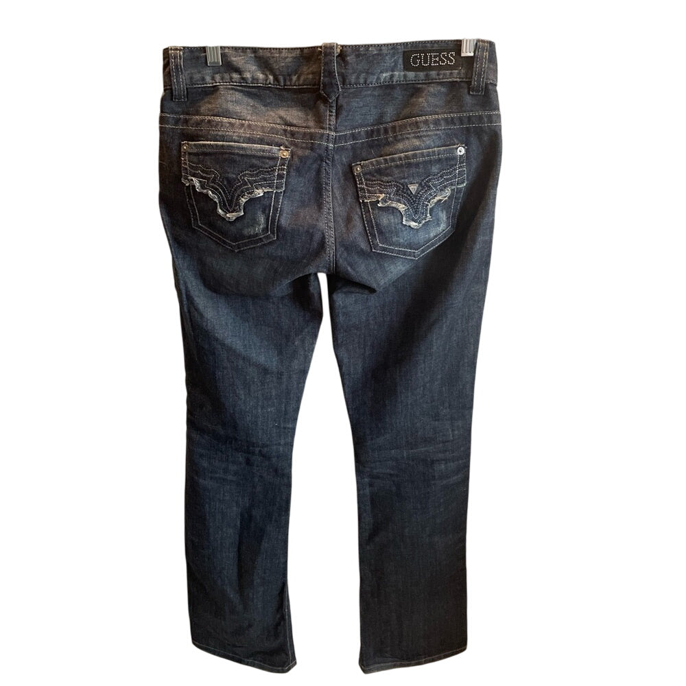 GUESS Jeans Dark Wash Bootcut Stretch Denim Pants Size 29